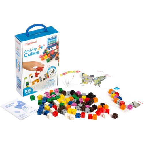 Set de 100 cubes 2 cm + 20 cartes