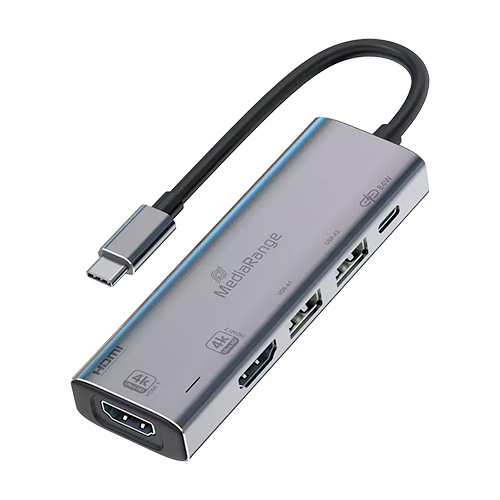 Adaptateur Multiport MediaRange USB-C 5 en 1