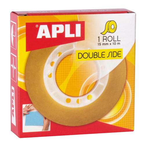 Adhésif double-face 15mm x 10m Adhésif double-face 15mm x 10m