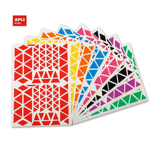 Assortiment zelfklevende driehoekige stickers 1870 Assortiment zelfklevende driehoekige stickers 1870