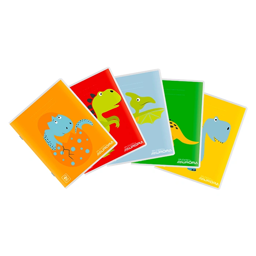 Cahier Aurora 3 lignes – 18 feuilles A5 21x16.5 cm – 20 pièces Cahier Aurora 3 lignes – 18 feuilles A5 21x16.5 cm – 20 pièces