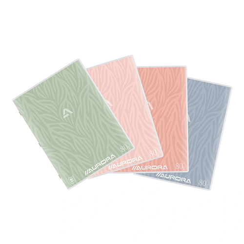 Cahier Aurora quadrillé 5x5 – 60 feuilles A4 29.7x21 cm – 10 pièces Cahier Aurora quadrillé 5x5 – 60 feuilles A4 29.7x21 cm – 10 pièces
