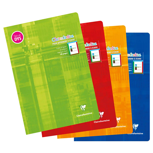 Cahier Clairefontaine DYS A4 21 x29,7 cm 48 pages interligne 3 mm - 10 pièces Cahier Clairefontaine DYS A4 21 x29,7 cm 48 pages interligne 3 mm - 10 pièces