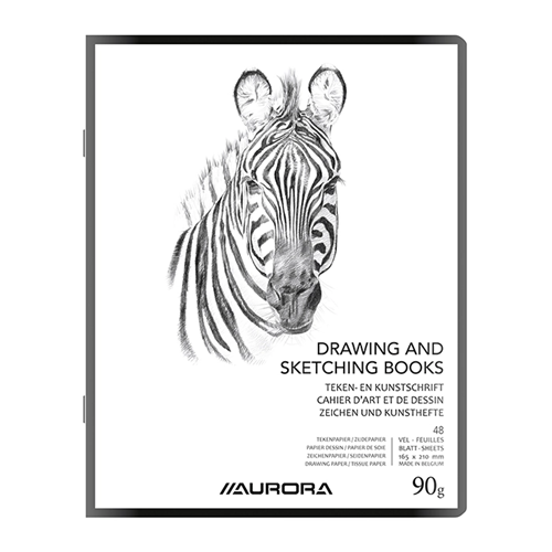 Cahier de dessin Aurora A4 29,7 x 21 cm – 12 feuillets avec soie Cahier de dessin Aurora A4 29,7 x 21 cm – 12 feuillets avec soie