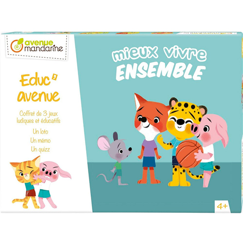 Educ'Avenue, Coffret de 3 Jeux - Mieux vivre ensemble Educ'Avenue, Coffret de 3 Jeux - Mieux vivre ensemble