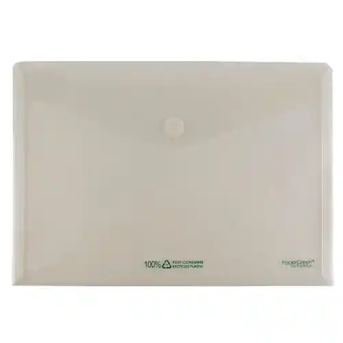 FolderGreen A4-envelop met klittenbandsluiting, grijs transparant, 10 stuks FolderGreen A4-envelop met klittenbandsluiting, grijs transparant, 10 stuks
