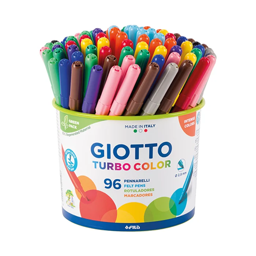Giotto Advanced Turbo-markeerstiften, pot met 72 verschillende kleuren Giotto Advanced Turbo-markeerstiften, pot met 72 verschillende kleuren