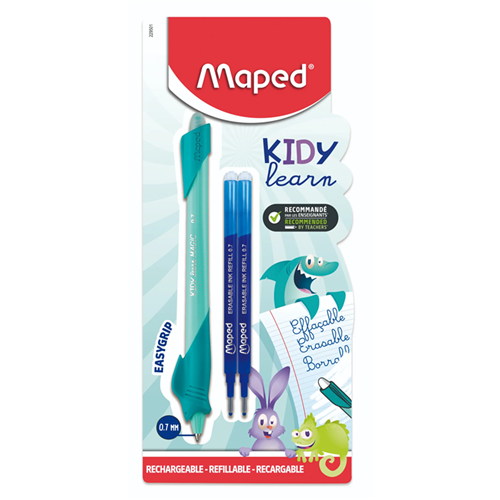 Kidy Learn Magic uitwisbare pennen met navullingen: 1 pen + 2 navullingen Kidy Learn Magic uitwisbare pennen met navullingen: 1 pen + 2 navullingen
