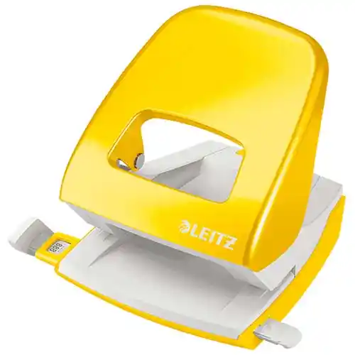 Leitz-perforator voor 30 vellen - Geel Leitz-perforator voor 30 vellen - Geel