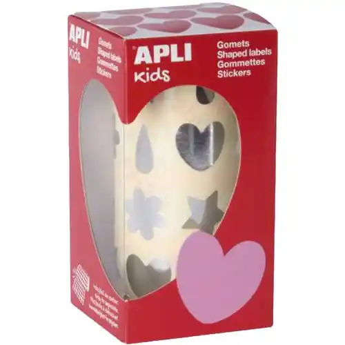 Rol met 900 stickers in de vorm van hartjes, bloemen en klokjes - Goud Rol met 900 stickers in de vorm van hartjes, bloemen en klokjes - Goud