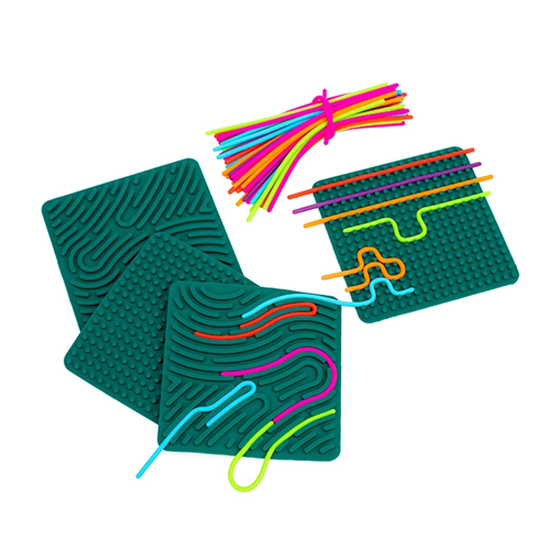 Sensorische platen met veters Sensorische platen met veters