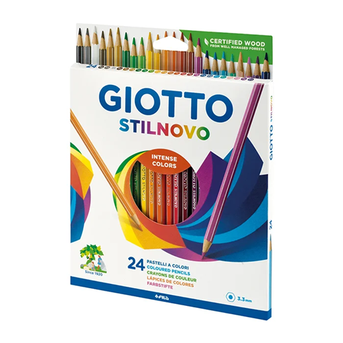Stilnovo-potlood met een stift van 3,3 mm, doos met 24 verschillende kleuren Stilnovo-potlood met een stift van 3,3 mm, doos met 24 verschillende kleuren