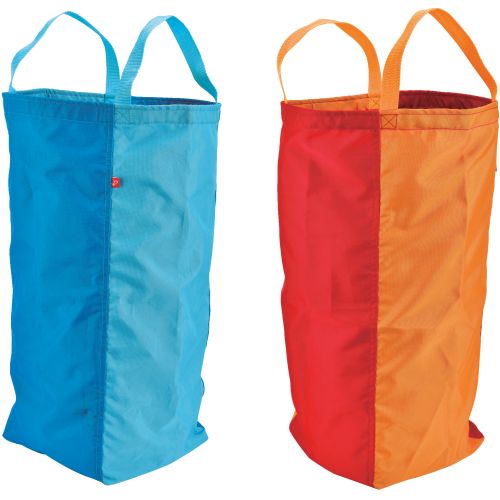 Sac 75x25x225cm lot de 2 rouge et bleu