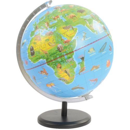 Globe terrestrele monde animal 23 cm