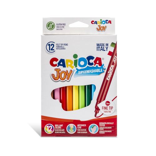 Marqueur Carioca Joy 12 couleurs pointe 2 mm