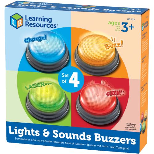 4 buzzers lumineux et sonores