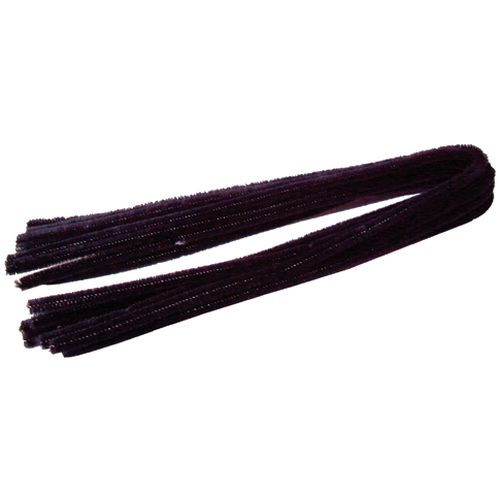 10 chenillettes noires 50 cm