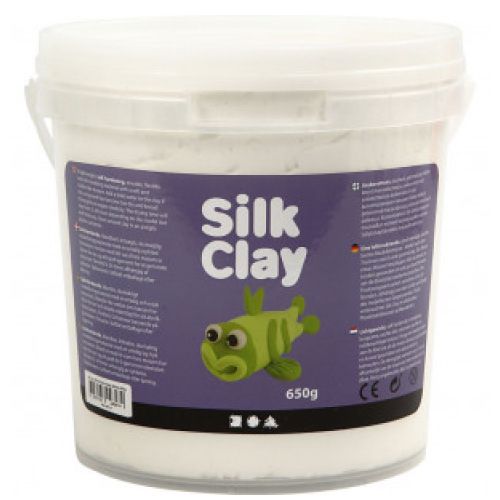 Silk clay pâte à modeler autoducissante blanc 650 gr