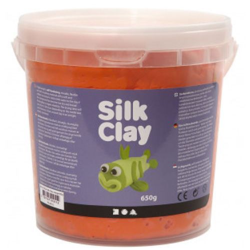 Silk clay pâte à modeler autoducissante orange 650 gr