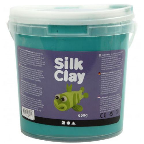 Silk clay pâte à modeler autoducissante vert 650 gr