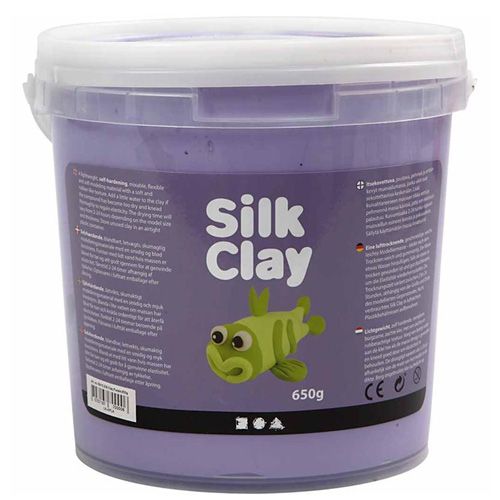 Silk clay pâte à modeler autoducissanteviolet 650 gr